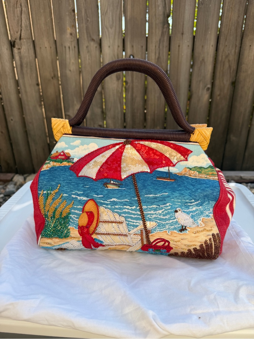 Isabella Fiore "Cape Cod Harbor" Multimedia Satchel